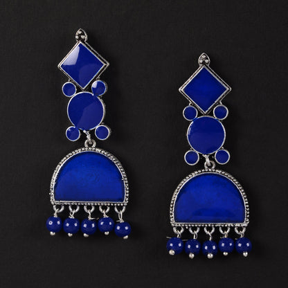 Aakar- Silver Brass dangler earrings