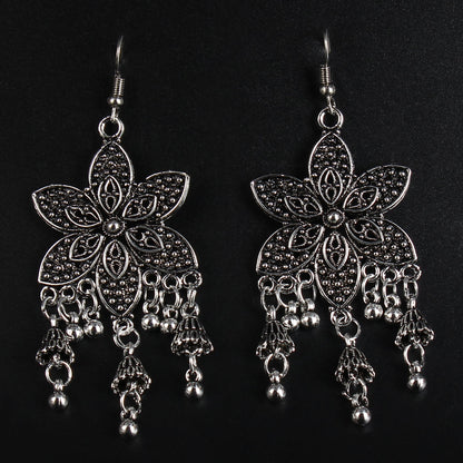 Gul- Silver Brass dangler earrings