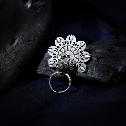 Neelraj- Silver oxidised ring