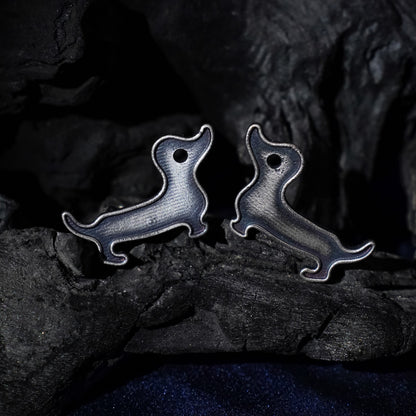 Bhola- Silver Brass oxidised stud earrings