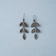 Leaf Stem Oxidised Earrings