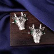 Ox Head Brass  Earrings