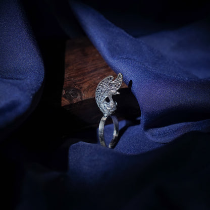 Morangi- Silver oxidised ring