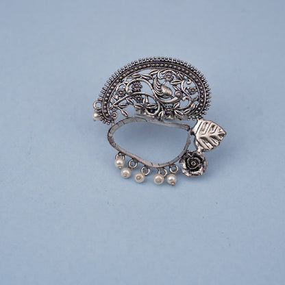 Shobha-Silver oxidised ring