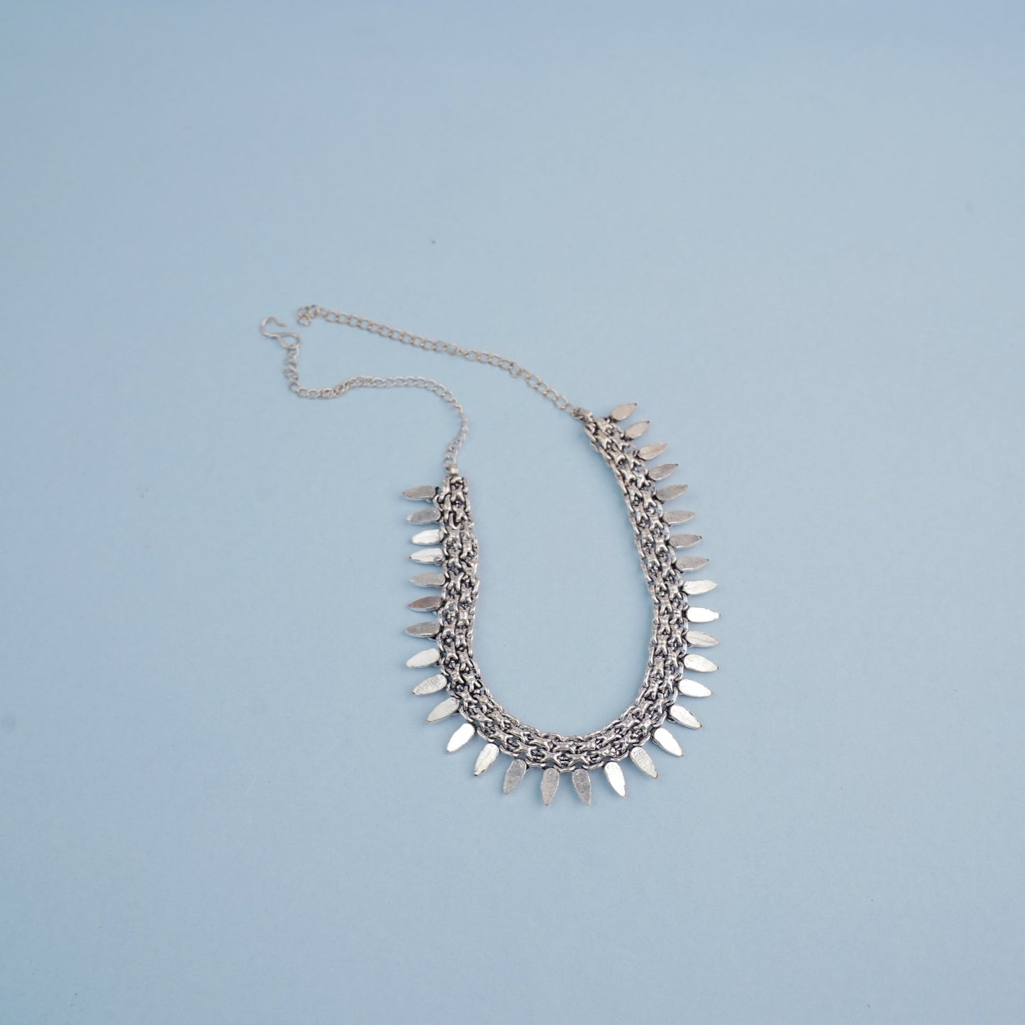 Manihar- Brass Oxidised Necklace