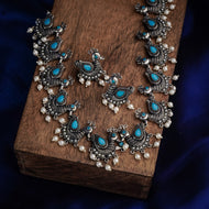 Oxidised Neckpiece Set