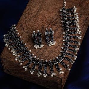 Oxidised Necklace Set