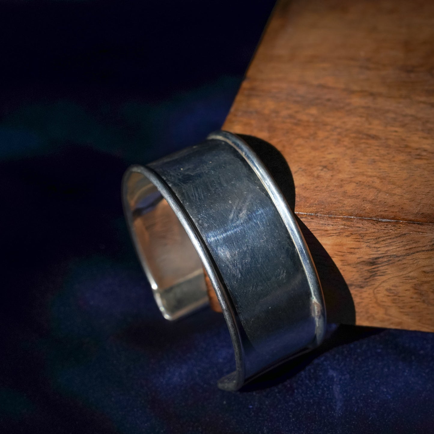 Naayab- Oxidised brass bracelet.