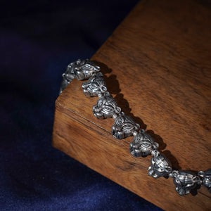 Tiger Motif Oxidised Bracelet