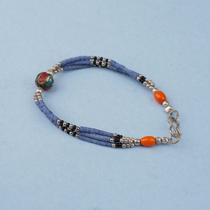 Meghna- Oxidised beaded bracelet
