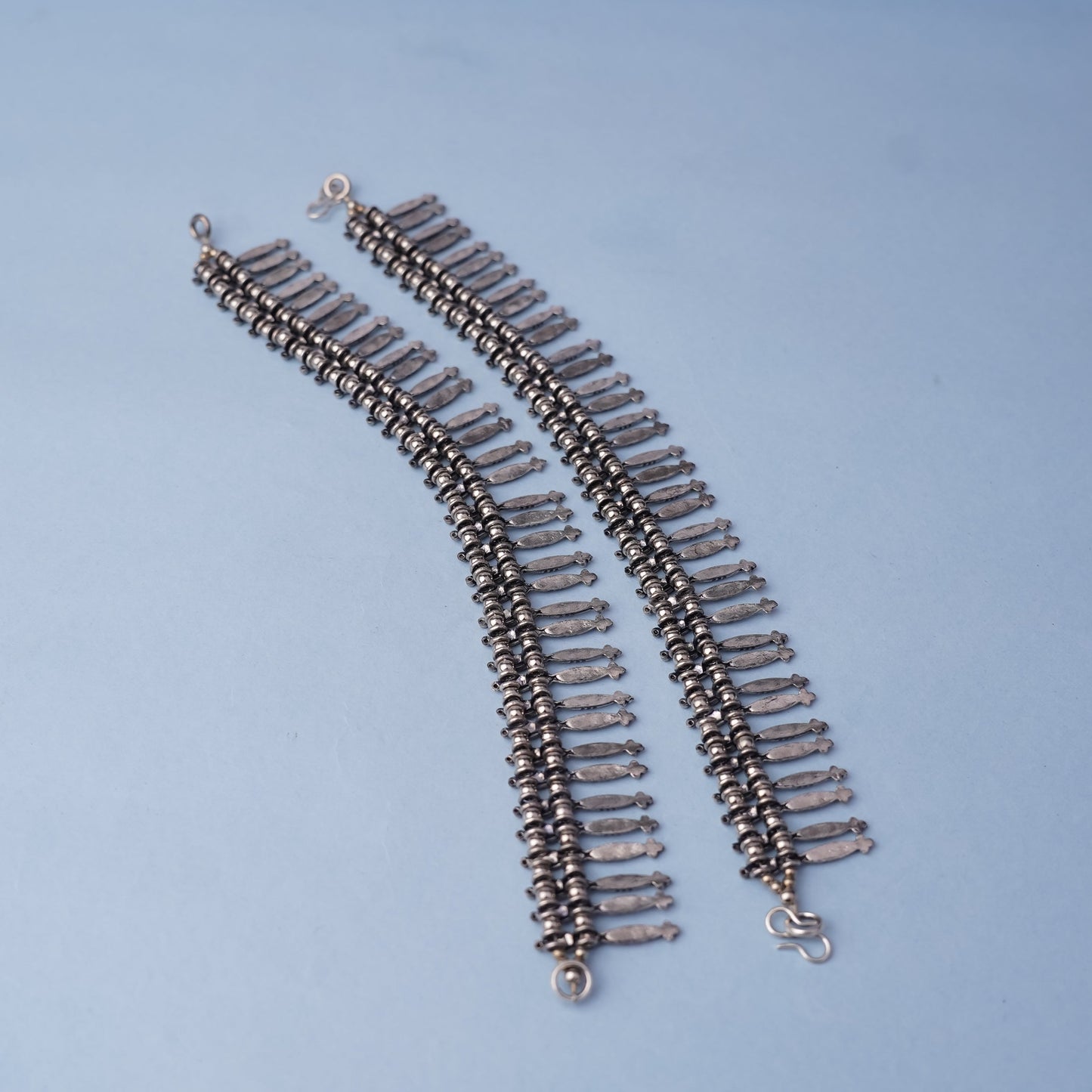 Ruprekha Payal- Silver oxidised Anklet