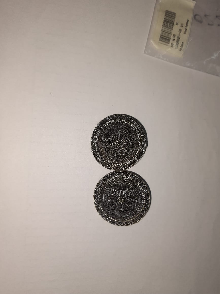 Chakra- Silver alloy stud Earrrings