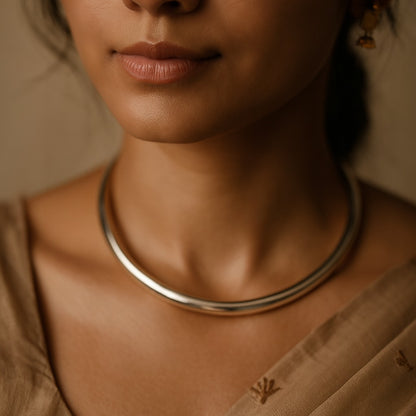 Divyamala – Brass Rajasthani Hasli Necklace